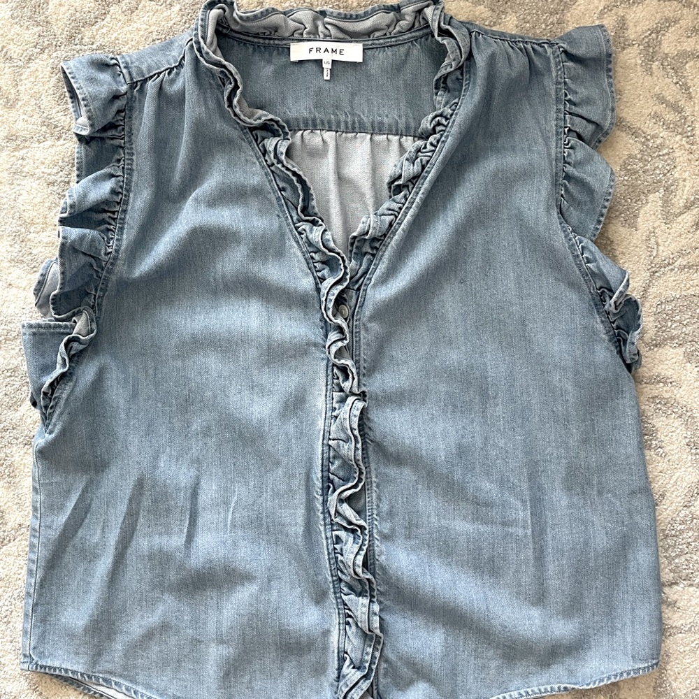 Frame Ruffle top